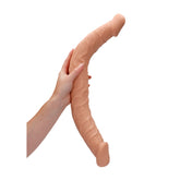 REALROCK 18'' Double Dildo - Realistic Velvet Texture Double Dongs